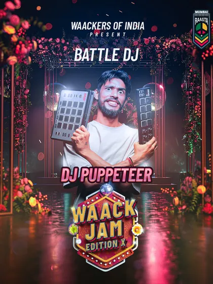 The official poster for my set at Waack Jam Vol. 10. Ready to set the floor on fire with the hottest beats for the waackers.