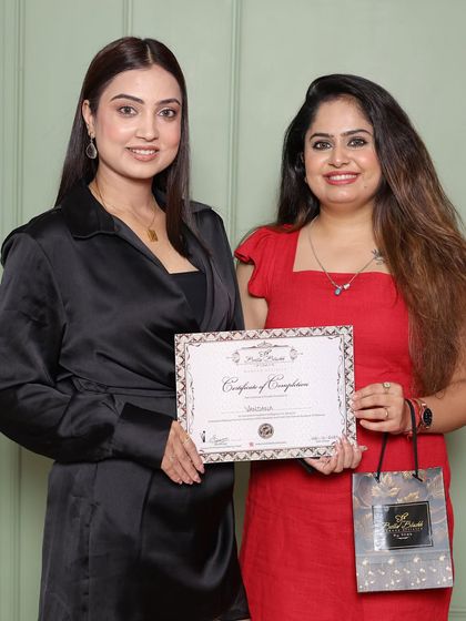 Presenting a certificate of completion. It's a rewarding moment to see my students ready to take on the world.