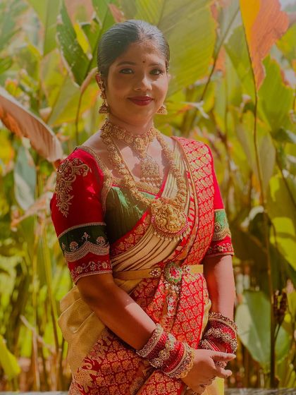 This collection showcases a variety of my custom blouse designs, from pastel engagement pieces to rich Kanjivaram pairings. Each one is uniquely crafted with different handwork techniques, fabrics, and cuts to match my client's vision.