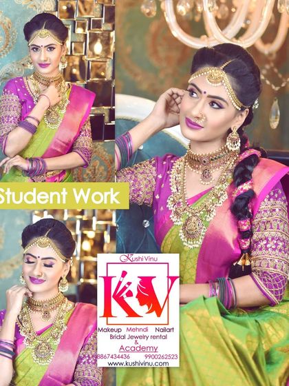 Kushivinu - Beauty Academy & Training Student Portfolios: Bridal Makeup Mastery photo 7