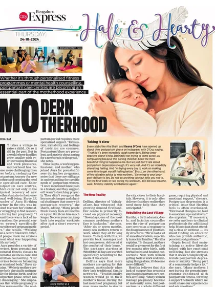 I was honored to be featured in The Indian Express, discussing the importance of modern motherhood, postpartum care, and building a supportive community. This article highlights our mission to empower new parents through every stage of their journey.