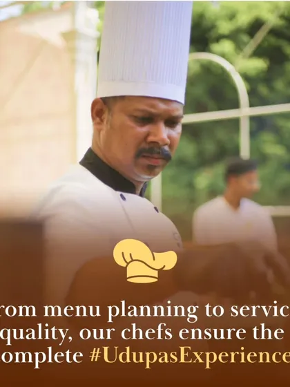 From menu planning to service quality, our experienced chefs ensure the complete Udupas Experience. Their expertise and dedication are the heart of our culinary excellence.