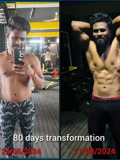 This is what 80 days of dedication looks like. My client's incredible transformation shows what is possible when you trust the process, follow the diet, and commit to the training plan.
