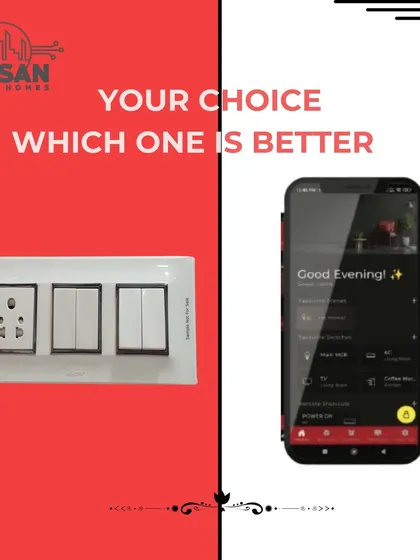 Which one is better: a traditional switchboard or a fully controllable smart home app? The choice is clear. Our digital solution offers convenience and control that old switches simply can't match.