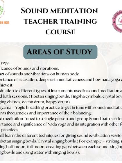 Kalariyogi Shriram - Sound Meditation Teacher Training The Science & Soul of Sound photo 11