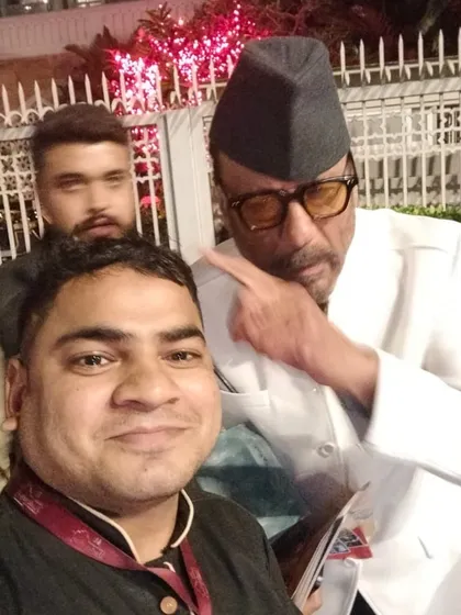The legendary actor Jackie Shroff, or 'Apna Bhidu', at our Colaba outlet. We were so happy to host him.
