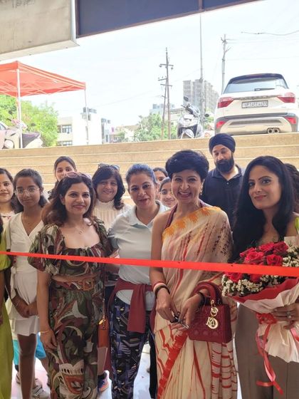 Another shot from the ribbon-cutting ceremony. It's always a joyous occasion.