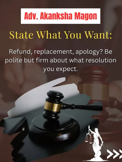 To get a resolution, you must clearly state what you want. I assist in formulating a polite but firm request for a refund, replacement, or apology, setting clear expectations from the start.