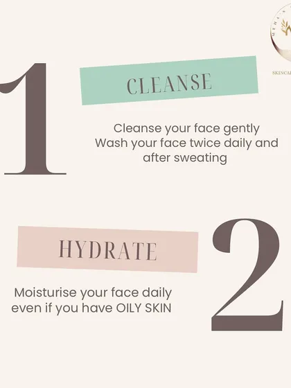 The first two steps to prevent premature aging are simple: cleanse your face gently twice a day and always hydrate with a moisturizer, even if you have oily skin.
