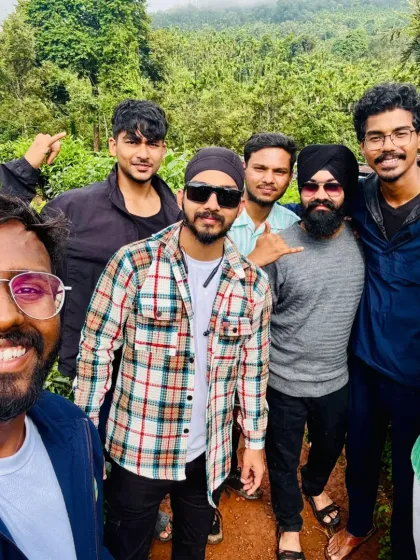 A selfie capturing the smiles of a few of our trekkers. Our trips are great for both solo travelers and groups of friends.