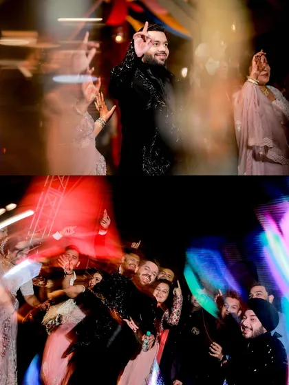 Using a slow shutter speed, I create dynamic, motion-blur photos that capture the energy and movement of the dance floor.