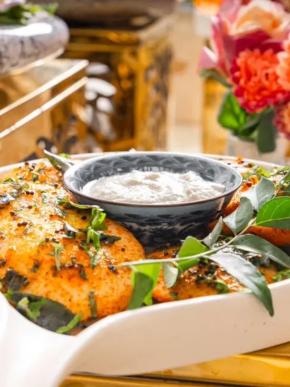 A South Indian delight, my gunpowder idli is a unique and flavorful appetizer. Soft mini idlis are tossed in a spicy and aromatic 'gunpowder' spice mix.