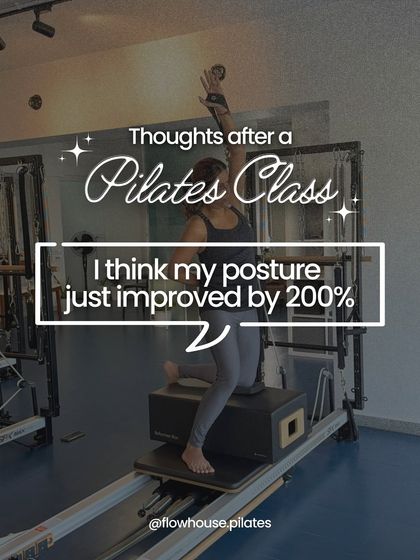 Thoughts after a Pilates class: "I think my posture just improved by 200%." That feeling of alignment is real.