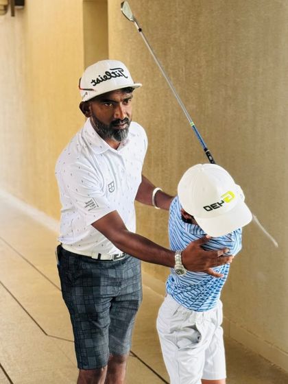 Our coaches are constantly on the range, providing hands-on instruction. From demonstrating a swing path to analyzing a student's setup, these moments of direct mentorship are where real progress is made.