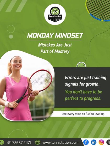 Monday Mindset: Mistakes are a necessary part of mastery. Every error is a training signal for growth, and you don't have to be perfect to make progress.