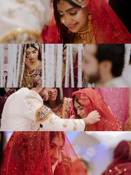 A collection of intimate moments from the Nikkah ceremony, from the bride's gentle smile to the groom lifting her veil. These are the quiet, heartfelt memories that last a lifetime.