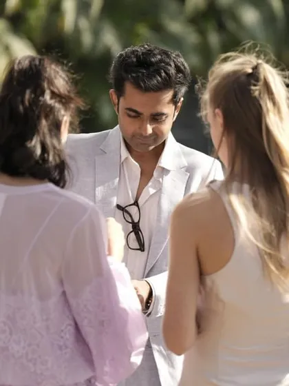 The focus and concentration right before a reveal. In these moments, the whole world shrinks down to this small circle of people, all sharing in the anticipation.