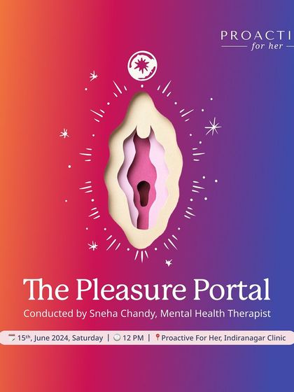 Welcome to The Pleasure Portal. We host free, transformative workshops for women to explore topics like pleasure mapping and libido in a fun, safe, and educational environment.