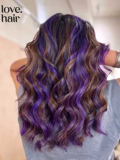 The full back view of this creative color combination, perfect for someone who wants the best of both worlds.