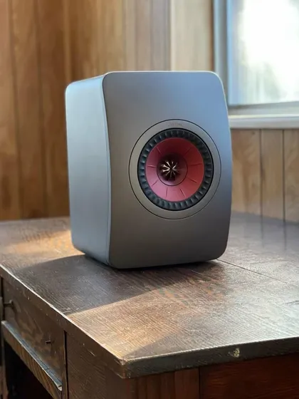 A close-up of the signature Uni-Q driver array from KEF. This kind of advanced engineering is why I choose specific brands for their superior audio performance.