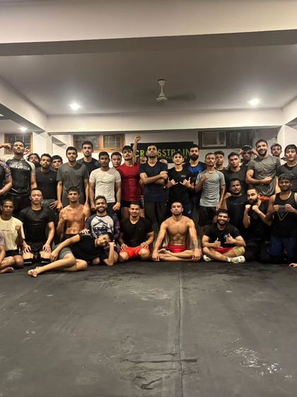 Wrestling training was fire last night. The whole team showed up to grind and get better together.