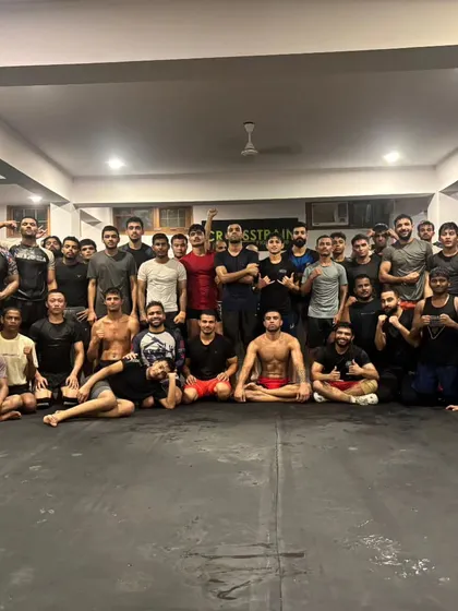 Wrestling training was fire last night. The whole team showed up to grind and get better together.