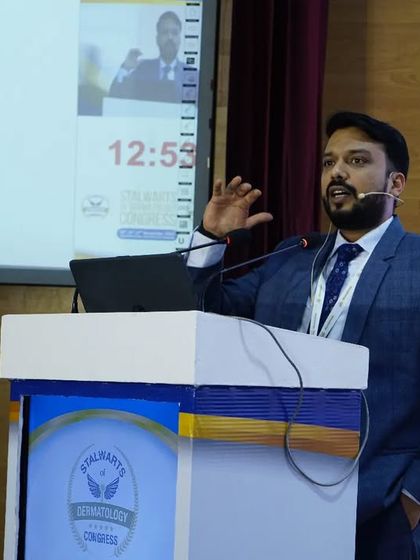 Speaking at the Stalwarts of Dermatology Congress about my experience with dual-wavelength laser hair removal.