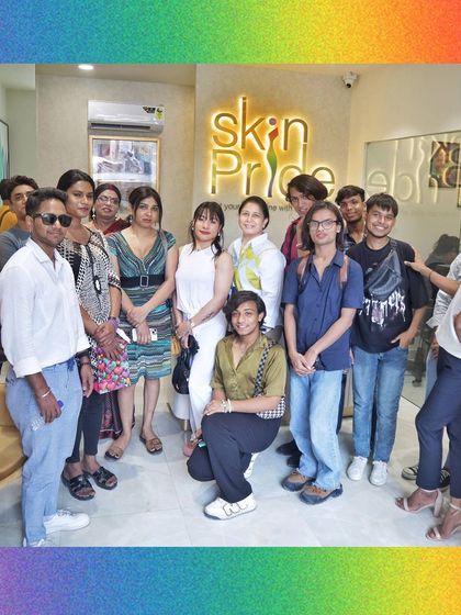 A group photo from our Pride Month discussion on skin and health, held with the Swaratma Foundation. Our commitment to wellness for all shines bright.