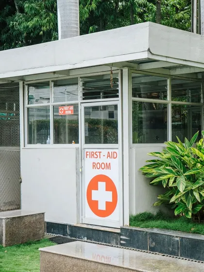 Your safety is my top priority. Our facility is equipped with a dedicated and clearly marked First-Aid room, ensuring we are always prepared to handle any situation and provide immediate care when needed.
