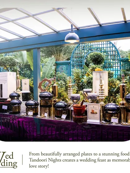 From beautifully arranged plates to a stunning food setup, we create a wedding feast as memorable as your love story. This outdoor buffet is a perfect example.