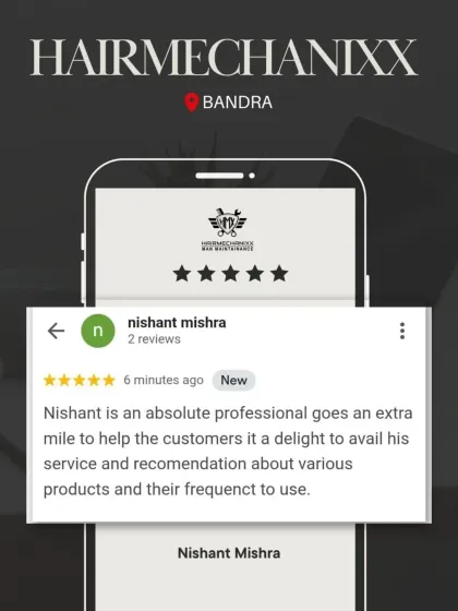 Professionalism is at the core of what we do. This review from our Bandra salon praises our stylist Nishant for going the extra mile and providing great recommendations on products and their use.