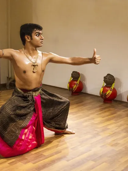 A moment from my performance of "Shikhandi." This production is not just a story but a tool for education, sparking discussions on identity, society, and our shared history.
