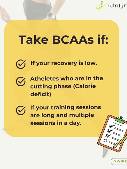 When should you consider taking BCAAs? They can be beneficial if your recovery is low, if you're in a calorie deficit, or if you have long, multiple training sessions in a day.