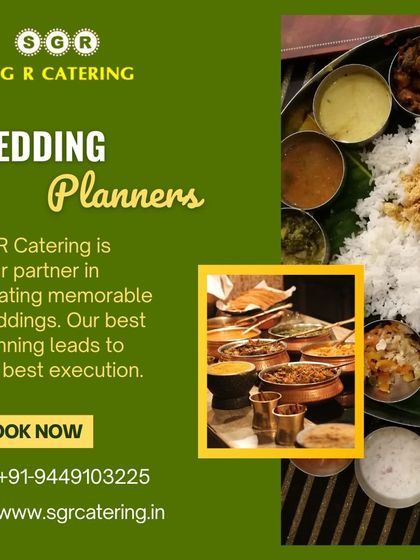 We are your partner in creating memorable weddings. This collage shows our traditional food offerings, emphasizing that our best planning leads to the best execution on your special day.