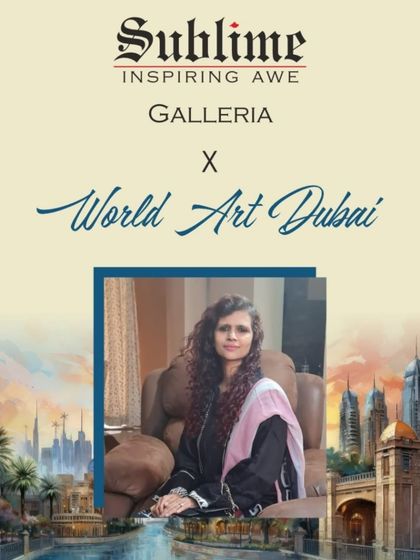 An introduction to Ria Aboobakar, a self taught impressionist from Bangalore, as part of our artist promotion for World Art Dubai 2025.