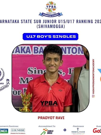 Yadav Pro Badminton Academy - Professional Badminton Coaching Programs Rising Stars: Junior & Sub-Junior Achievements photo 50
