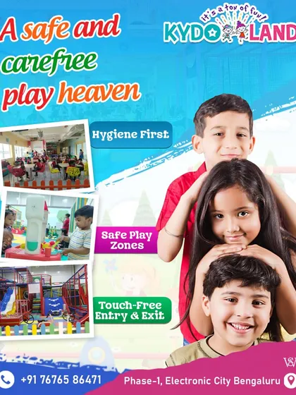 Your child's safety is my top priority. I ensure our play zones are hygienic and secure with features like touch-free entry, regular cleaning, and constant staff supervision so you can relax.
