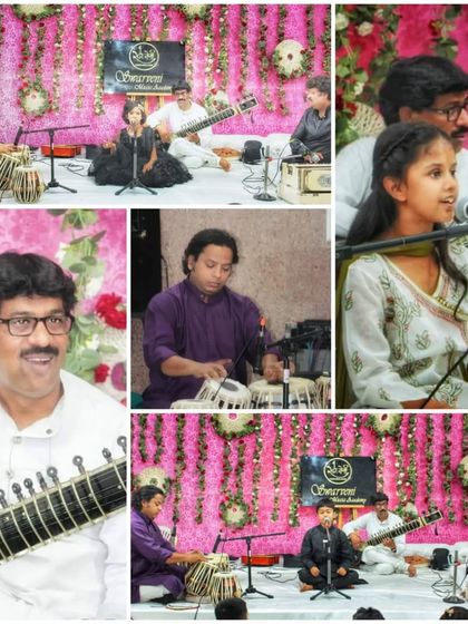 More moments from the Utsav, featuring our young student performers alongside their accompanying artists on tabla and sitar.
