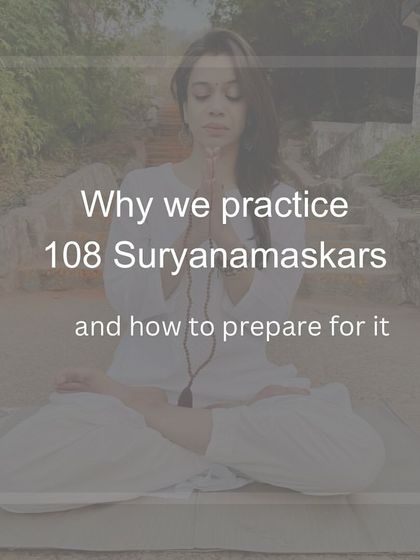 Explaining the 'why' behind the practice of 108 Suryanamaskars for our International Yoga Day event. It's a physical feat and a spiritual ritual.