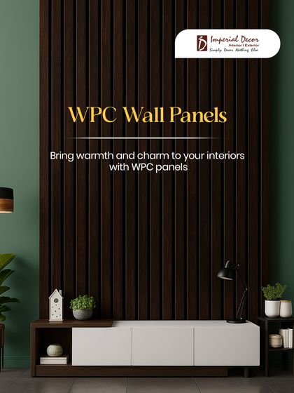 You can bring warmth and charm to your interiors with my WPC wall panels. Here, they are used to create a feature wall behind a media console, adding a rich, wood-like texture to the living space.