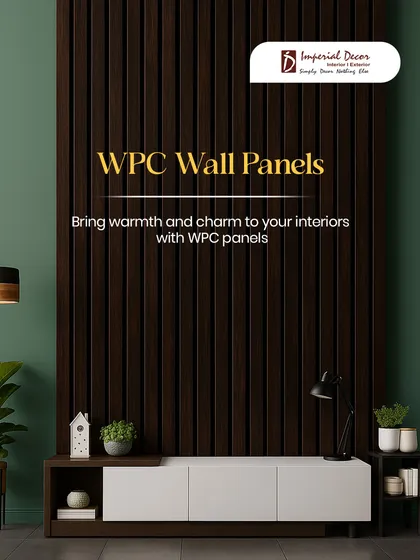 Wall panels can completely change the feel of a room. Here, our dark WPC wall panels bring warmth and a sophisticated charm to this interior space, creating a stunning feature wall.