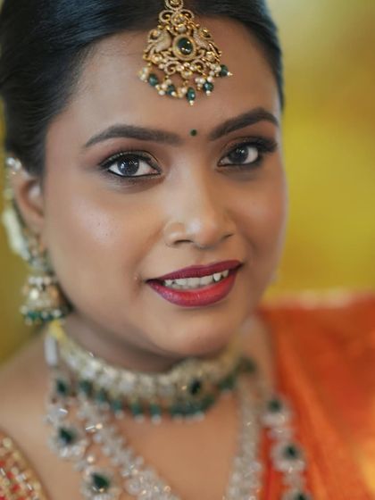 Makeover by Ramya - Bridal Makeup & Hairstyling Elegant Engagement & Reception Looks photo 5