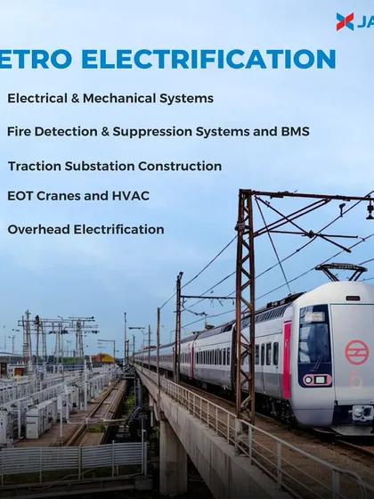 We are powering the pace of urban mobility with our comprehensive metro electrification solutions. This view of a modern metro system showcases our work in delivering the essential electrical and mechanical systems that keep cities moving safely and efficiently.