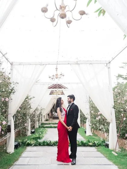 Modern romance, timeless style. We love capturing couples in their element, whether it's for a pre-wedding shoot or a chic Sangeet night, creating images that are both stylish and full of personality.