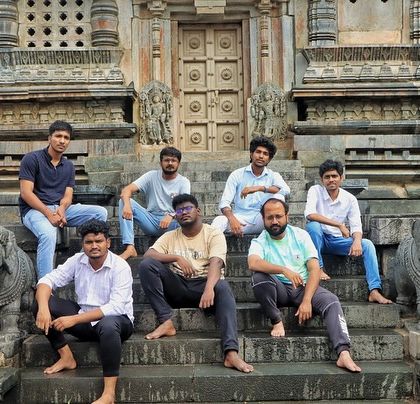 Exploring ancient temples during our Agumbe trip. The region is rich in both biodiversity and history.