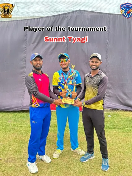 Sunny Tyagi, the Player of the Tournament for the Cricket Talent Cup 2.0. A true champion.