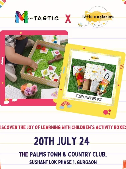 Educational fun is a cornerstone of our events, with brands like Little Explorers by Tanvi offering activity boxes that spark creativity and hands-on learning.