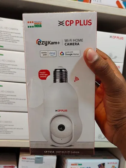 I offer modern and discreet security solutions like this CP Plus Wi-Fi bulb camera. It fits into a standard light socket and provides 360-degree surveillance without being obvious.