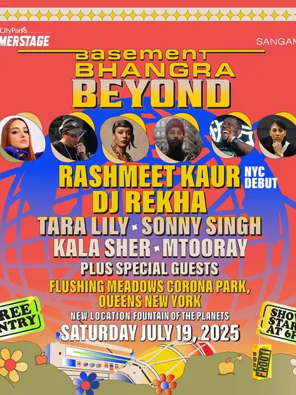 This event flyer for Basement Bhangra Beyond shows the full scope of my event production. It includes the artist lineup, location details, and even a map for easy access, ensuring a seamless experience for attendees.