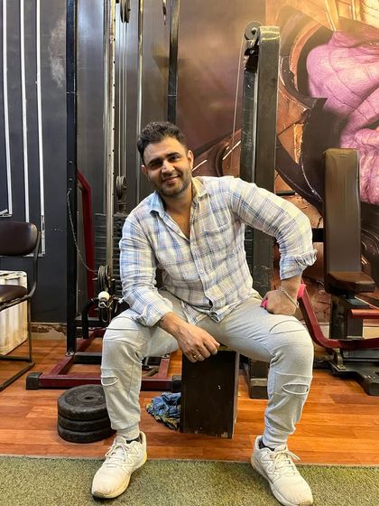 A moment of rest and reflection in the gym.